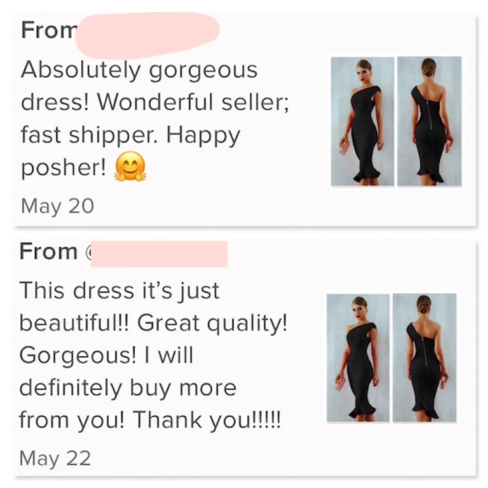 Bandage Asymmetrical Midi Dress in Black - Picture 11 of 16